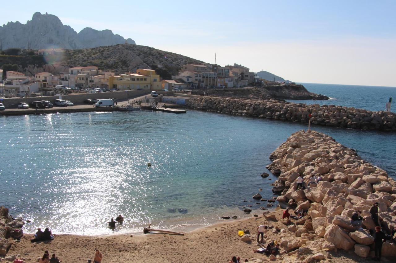 Charmant Cabanon aux Goudes à Marseille avec vue mer Extérieur photo